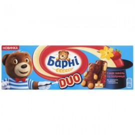 Бісквіт Барні Полуниця і ваніль
