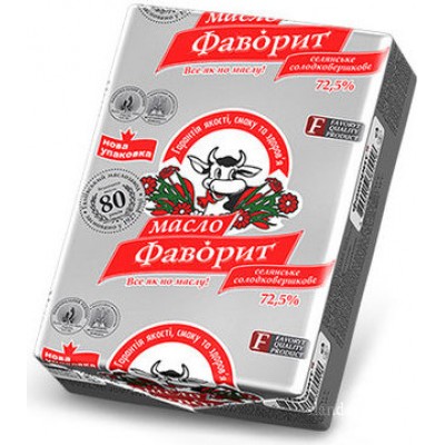 Масло ТМ Фаворит - 73%.
