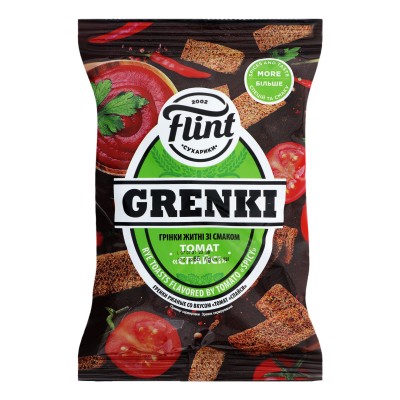 ГРІНКИ ЖИТНІ ТОМАТ СПАЙСІ FLINT GRENKI 70г
