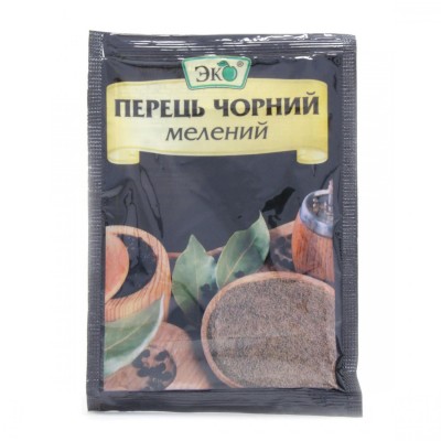 Перець чорний мелений Еко Перець чорний мелений Еко