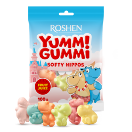 Yummi Gummi softy hippos 100г