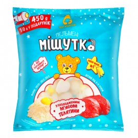 ПЕЛЬМЕНІ З ОХОЛОДЖЕНИМ М'ЯСОМ ТЕЛЯТИНИ МІШУТКА 