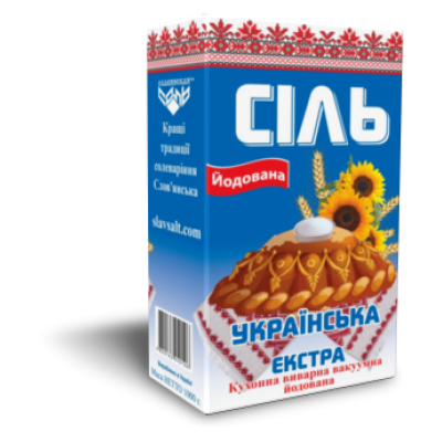 Сіль Українська Екстра йодована