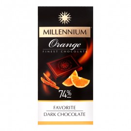 ШОКОЛАД ЧОРНИЙ 74% ORANGE FAVORITE MILLENNIUM