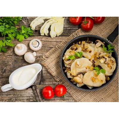 Вареники з картоплею та грибами 1кг