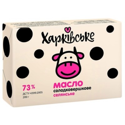  Масло Харківське Селянське 73% 100г