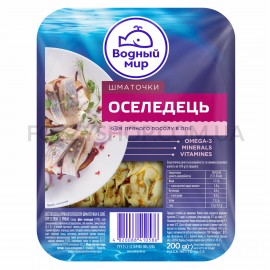 Сельдь кусочки пряного посола в масле Водный мир Сельдь кусочки пряного посола в масле Водный мир