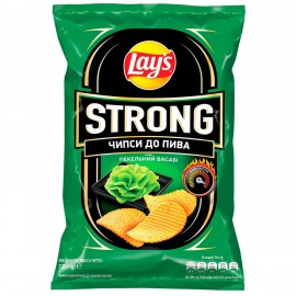 Чіпсів Lay's Strong зі смаком васабі 
