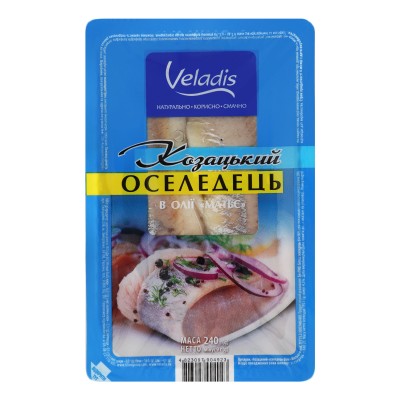 Сельдь в масле Матье Казацкая Veladis лоток