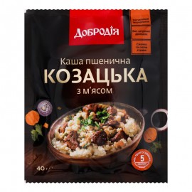 каша пшенична з мясом
