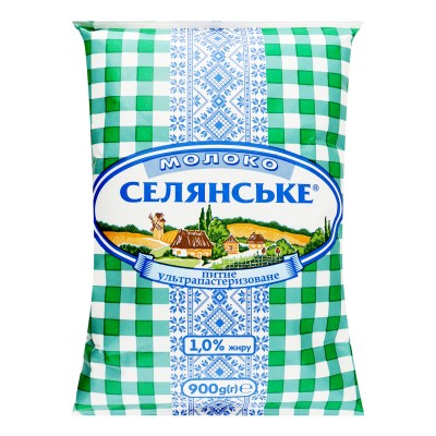 Молоко 1% ультрапастеризоване Селянське 